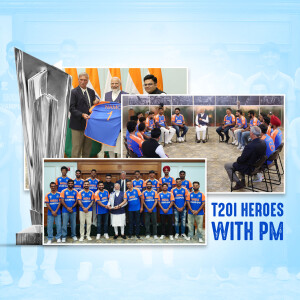Indian Cricket Team meeting with Prime Minister Narendra Modi