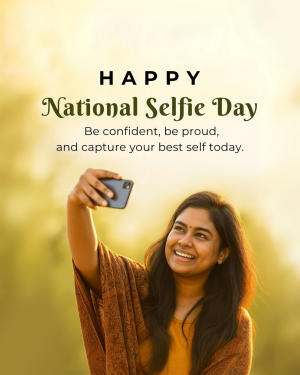 National Selfie Day poster Maker
