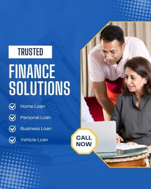 Image depicting a financial advisor assisting clients with loan options.