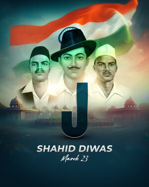 Special Alphabet - Shahid Diwas whatsapp status poster