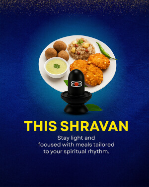Shravan meal with Shivling