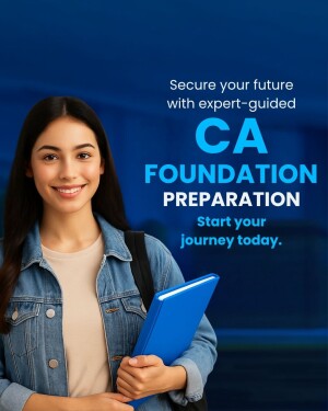 Young woman holding books promoting CA Foundation preparation