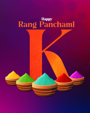 Basic Alphabet - Rang Panchami greeting image