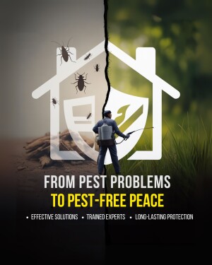 A man in a black shirt is standing in front of a white background.