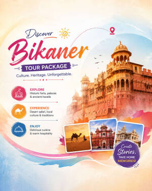 Bikaner travel tour package featuring historic forts, desert safari, and local architecture
