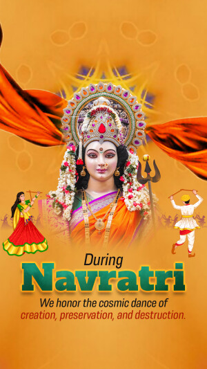 Image depicting Goddess Durga during Navratri festival