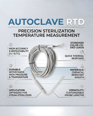 Autoclave RTD Precision Temperature Sensor Design For Facebook