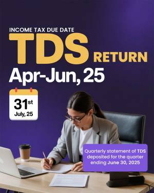 Income Tax Due Date - TDS Return Status Post For WhatsApp