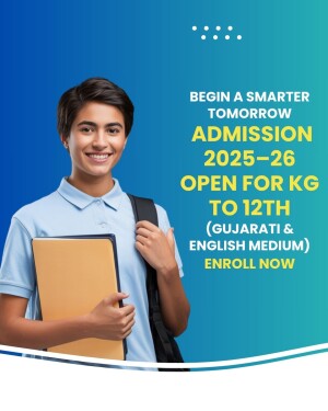 Student with books promoting school admissions
