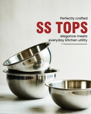 Stack of stainless steel mixing bowls on a light surface