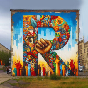 Abstract pattern with geometric shapes and lines