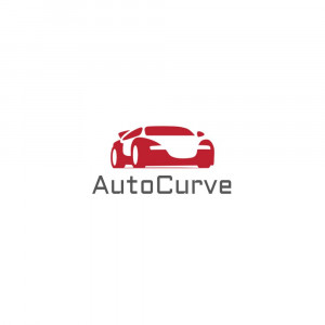 Red car logo with AutoCurve text
