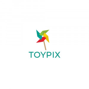 Toypix logo featuring a colorful windmill and the company name.