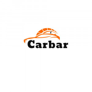 Carbar logo featuring a car speedometer design