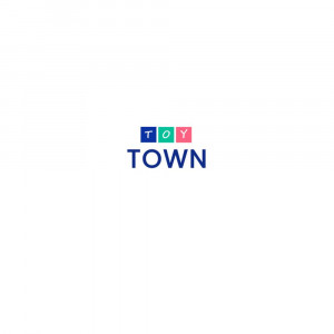 Toy Town logo with colorful blocks and text