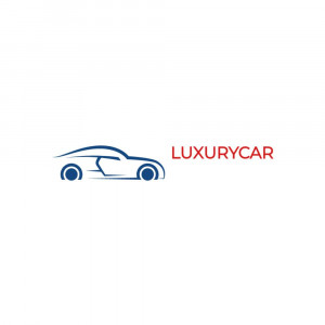 Silhouette of a luxury car with the text 'LUXURYCAR'