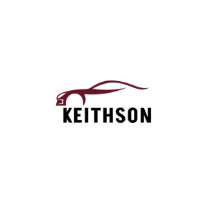 Keithson logo featuring a stylized car silhouette