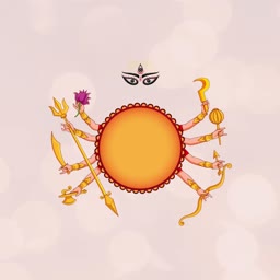 Goddess Durga Festival Banner Graphic For Telegram