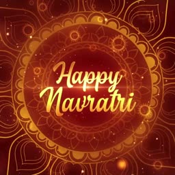 Happy Navratri Festive Background Banner For WhatsApp