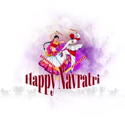 Happy Navratri Dandiya Celebration Poster For Twitter
