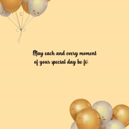 Birthday Wishes Card Flyer For Twitter