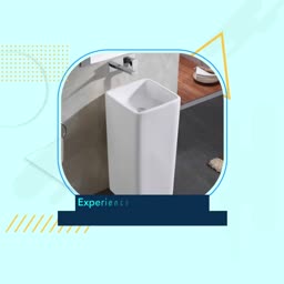 Modern Pedestal Sink Branding Post For X