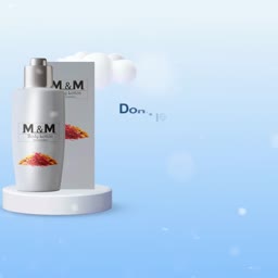 M&M Body Lotion Advertisement Creative Design For Pinterest