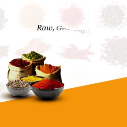 Assorted Raw Spices And Condiments Business Poster For Twitter