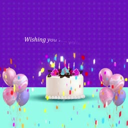 Birthday Celebration Greeting Design For Telegram