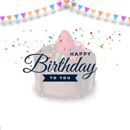 Happy Birthday Chocolate Cake Greeting Social Media Post For Twitter