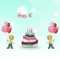 Happy Birthday Greeting Card For Kids Artwork For X