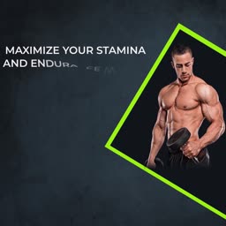 Maximize Your Stamina And Endurance Fitness Quote Creative Design For Telegram