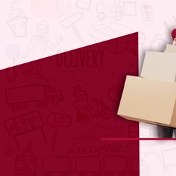 Delivery Service Concept Flyer For Threads