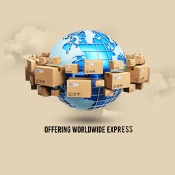 Worldwide Express Shipping Concept Template For Telegram