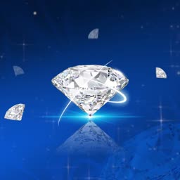 Sparkling Diamond On Royal Blue Background Marketing Image For LinkedIn