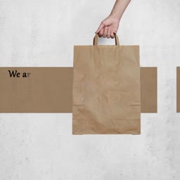 Eco-friendly Paper Bag Concept Creative Design For Telegram