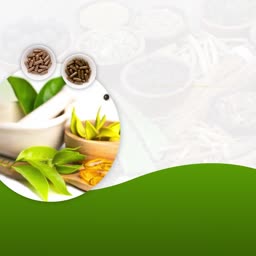 Ayurvedic Herbal Supplements And Natural Ingredients Promotional Banner For Pinterest