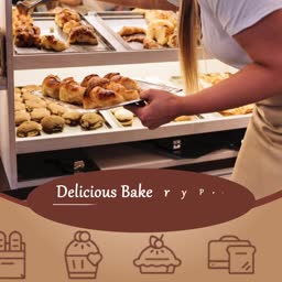 Bakery Staff Serving Fresh Pastries Branding Post For LinkedIn
