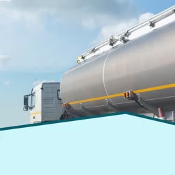 Industrial Tanker Truck For Liquid Logistics Template For LinkedIn