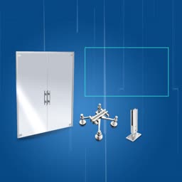 Architectural Glass Fittings And Door System Graphic For Instagram