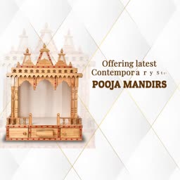 Modern Wooden Pooja Mandir For Home Design For LinkedIn