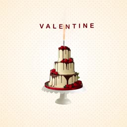 Valentine Chocolate Drip Cake Graphic For Twitter