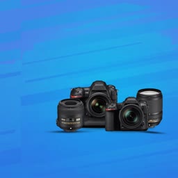 Nikon DSLR Professional Camera Gear Marketing Image For Instagram