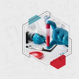 Medical Lab Professional Holding Blood Sample Promotional Banner For Google Business Profile