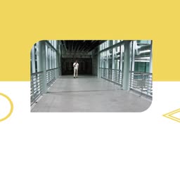Modern Pedestrian Walkway Flyer For Telegram