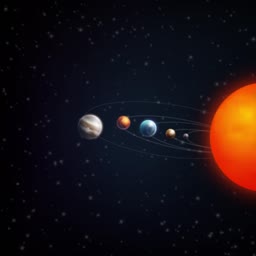 Solar System Representation Advertisement For Twitter