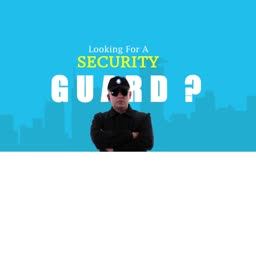 Professional Security Guard Hiring Advertisement Post For WhatsApp