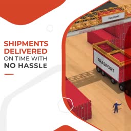 Efficient Logistics And Freight Transport Services Artwork For LinkedIn