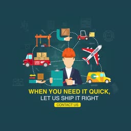 Logistics And Shipping Services Graphic For Instagram