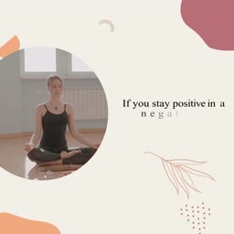 Positive Yoga Meditation Quote Banner For X